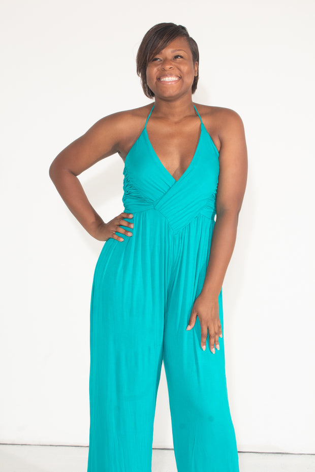 Go with The Flow Wide Leg Jumpsuit - Flawless Damsels